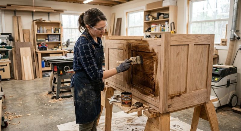 Built In Cabinetry Staining in Indianapolis, IN