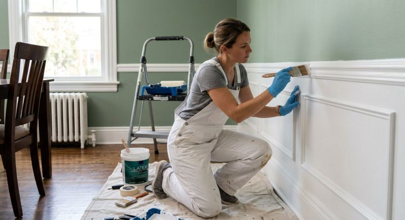 Crown Molding Painting in Wilmington, NC