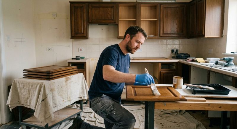 Kitchen Cupboard Refinishing in Muncie, IN