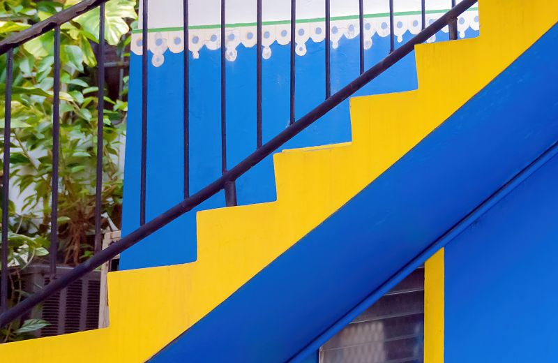 Stair Rails Painting